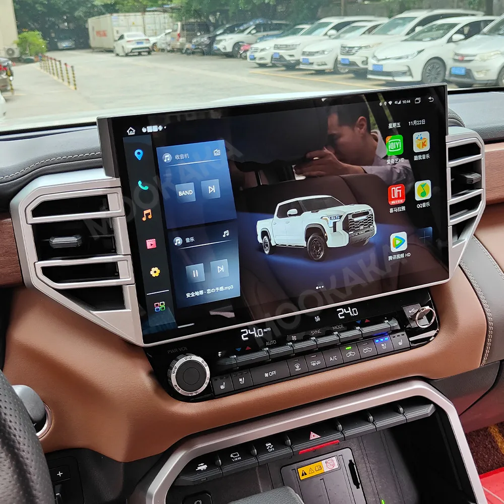 

14.6 Inch Car Radio For Toyota Tundra Sequoia 2020-2024 Android Auto GPS Navigation Multimedia Video Stereo Receiver Head Unit