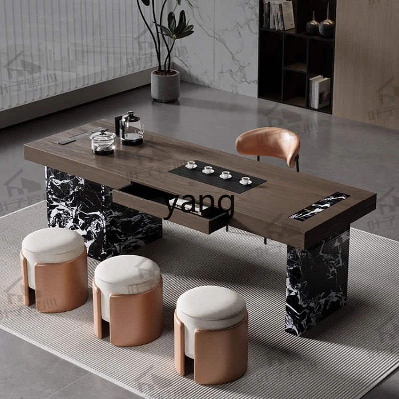 

tgf Light Luxury Rock Plate Tea Table Home Living Room Balcony High-end Living Room Modern Minimalist
