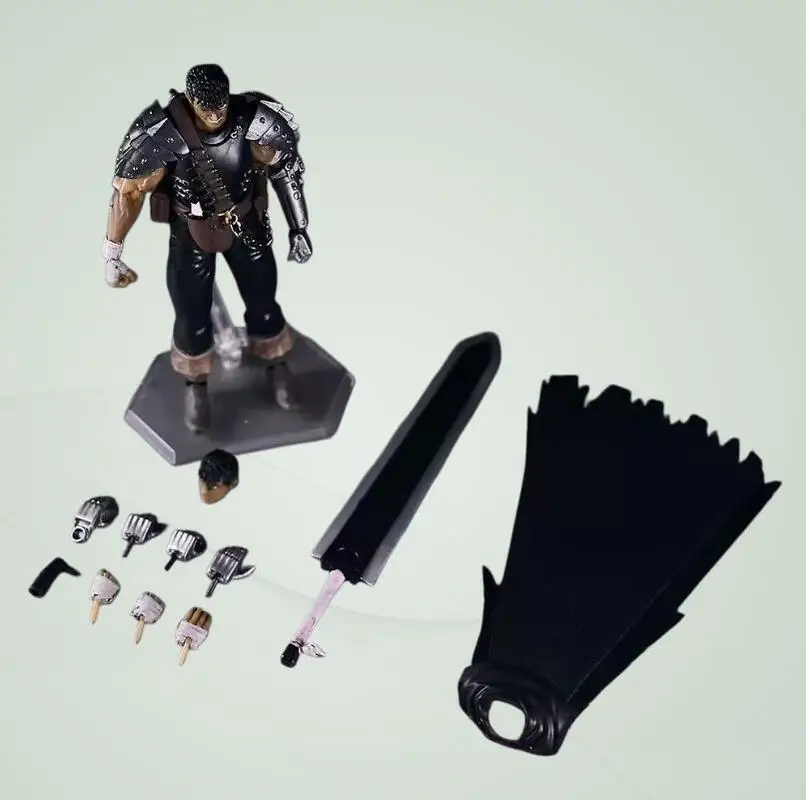 Figma 359 Berserk Berserker Guts Danificado em Batalha 15cm PVC Boneco de Ação Colecionável Anime Estátua Decoração de Mesa para Fãs de Anime