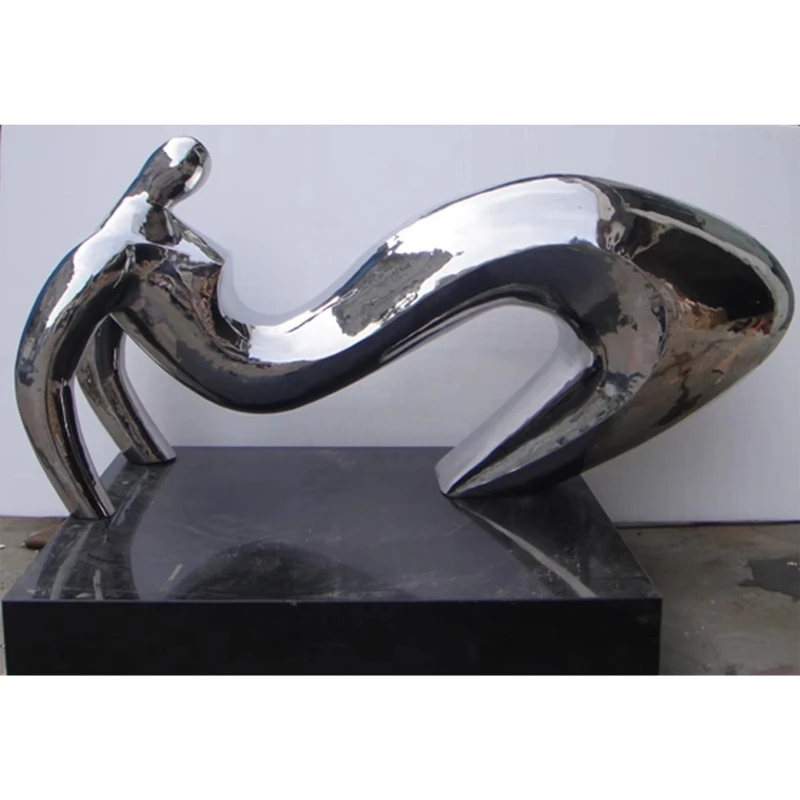 

Home Decoration Art Abstract Polished Stainless Steel Sculpture