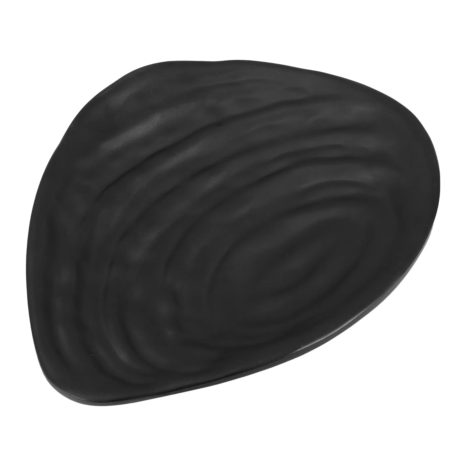 1Pcs Black Melamine Jewelry Display Tray Large Capacity Simple Ceramic-Look Storage Tray for Keys Rings Accessories Gift for Mom