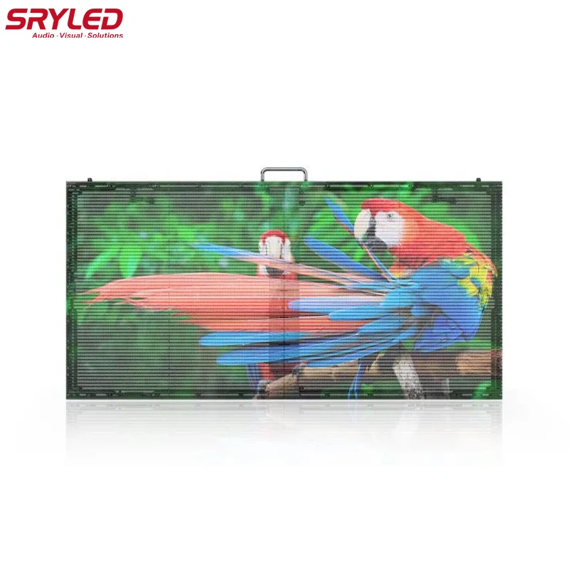 SRYLED P3.91 Indoor LED Display Screen Transparent Glass Window Shopping Mall LED Video Panel