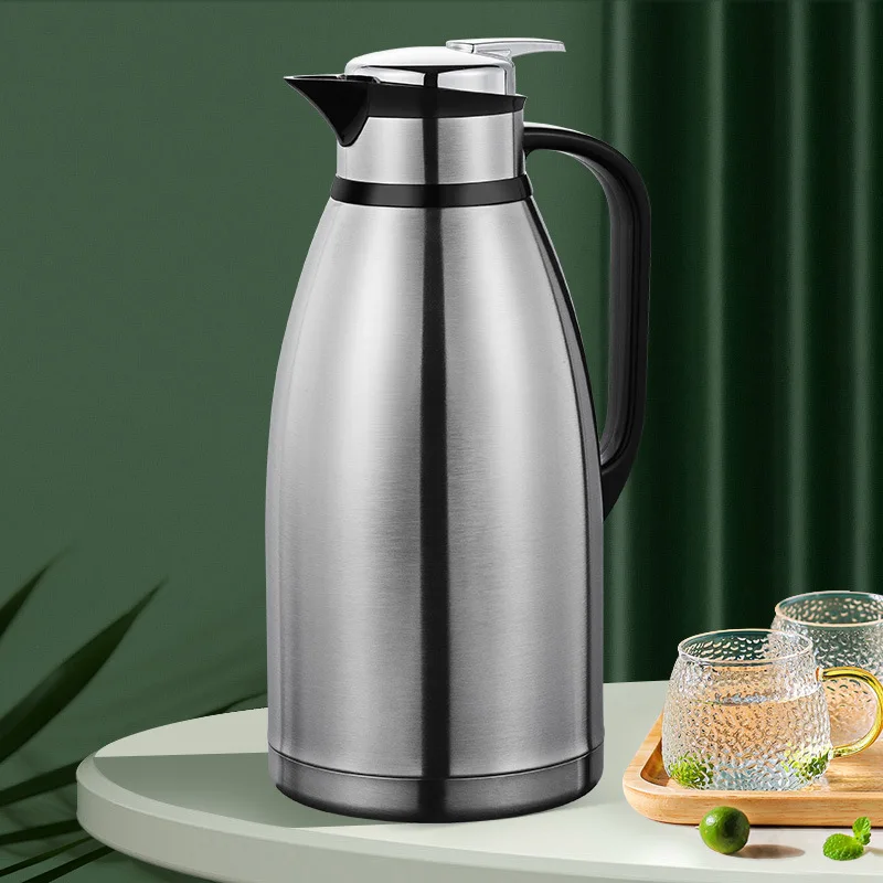 

3L 304 Stainless Steel Insulated Jug Double-layer Vacuum Portable Coffee Thermos Large Capacity Hot Water Bottle for Travel