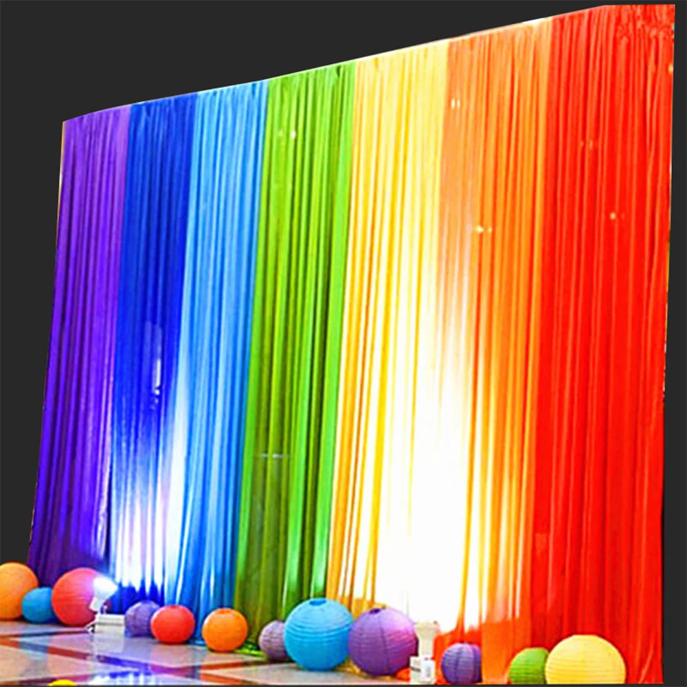 Neon party Decoration Colorful Foil Fringe Curtain Glow Theme Birthday Backdrop Anniversary Photo Booth Wedding  Supplies