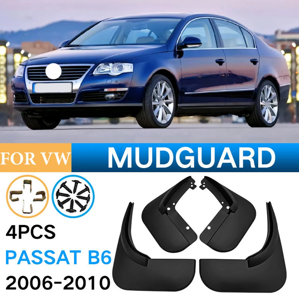 

4PCS Car Splash Guards Mudguards Fender Set Parts Front Rear Mud Flaps Automobile Accessories For VW Passat B6 2005-2010