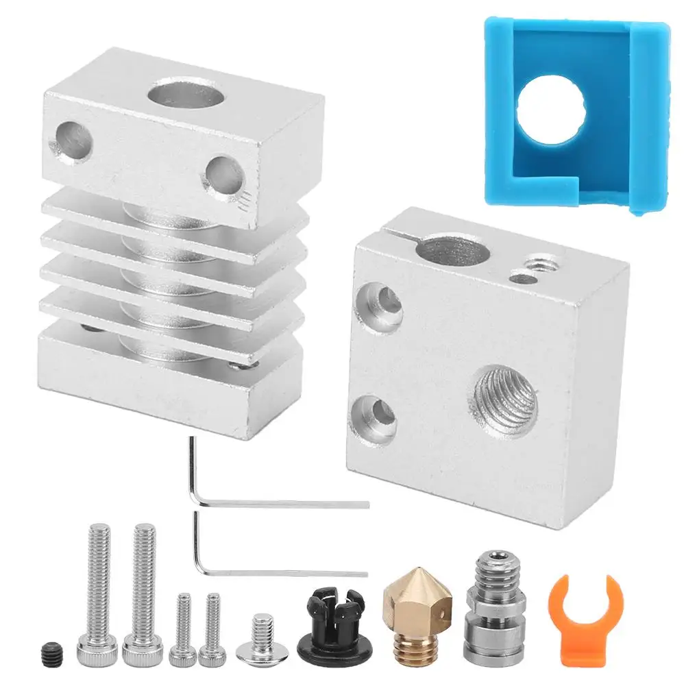 for ender 3 CR-10 3D Printer Extruder Upgrade Kit - Hot End Accessories & Heating Block