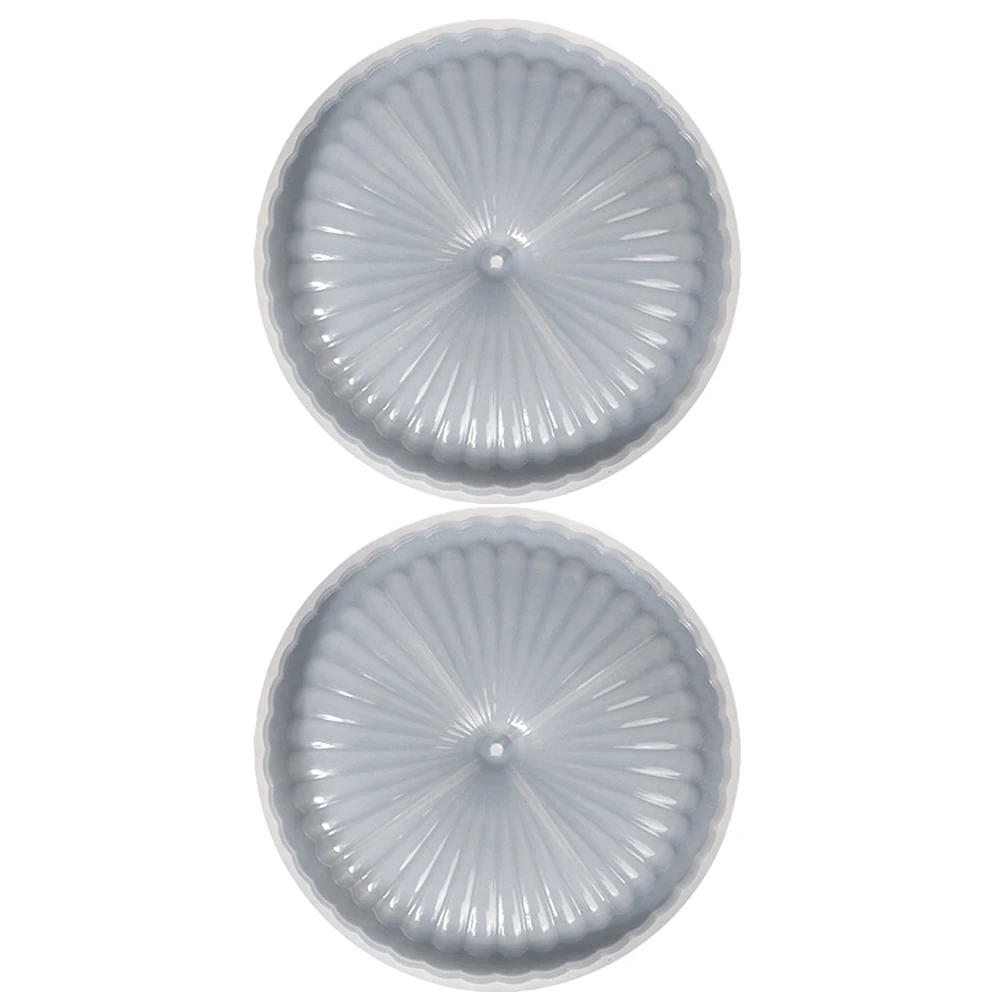 

2 Pcs Aromatherapy Dish Mold Epoxy Silicone Molds Tray Resin Diy Plate Kit Jewelry