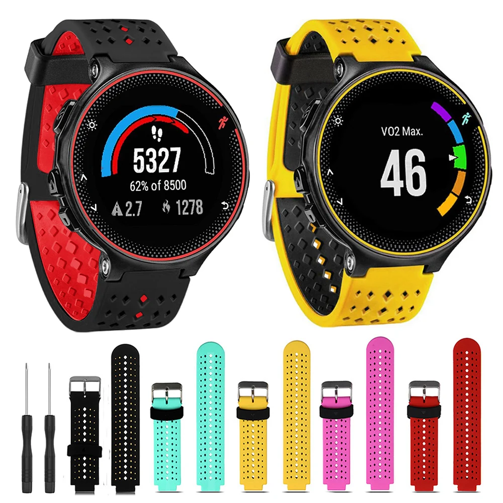 Silicone Strap for Garmin Forerunner 235 220 230 630 620 735XT Smart Watch Band with Tools