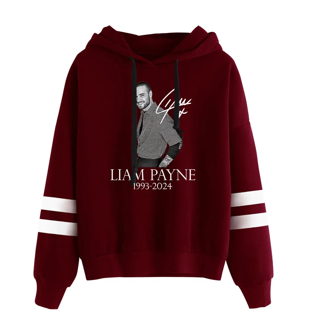 Liam Payne merch 1993-2024 Мемориальный капюшон на шнурке без карманов рэп Payne Tribute Толстовка мужской/женский пуловер в стиле хип-хоп