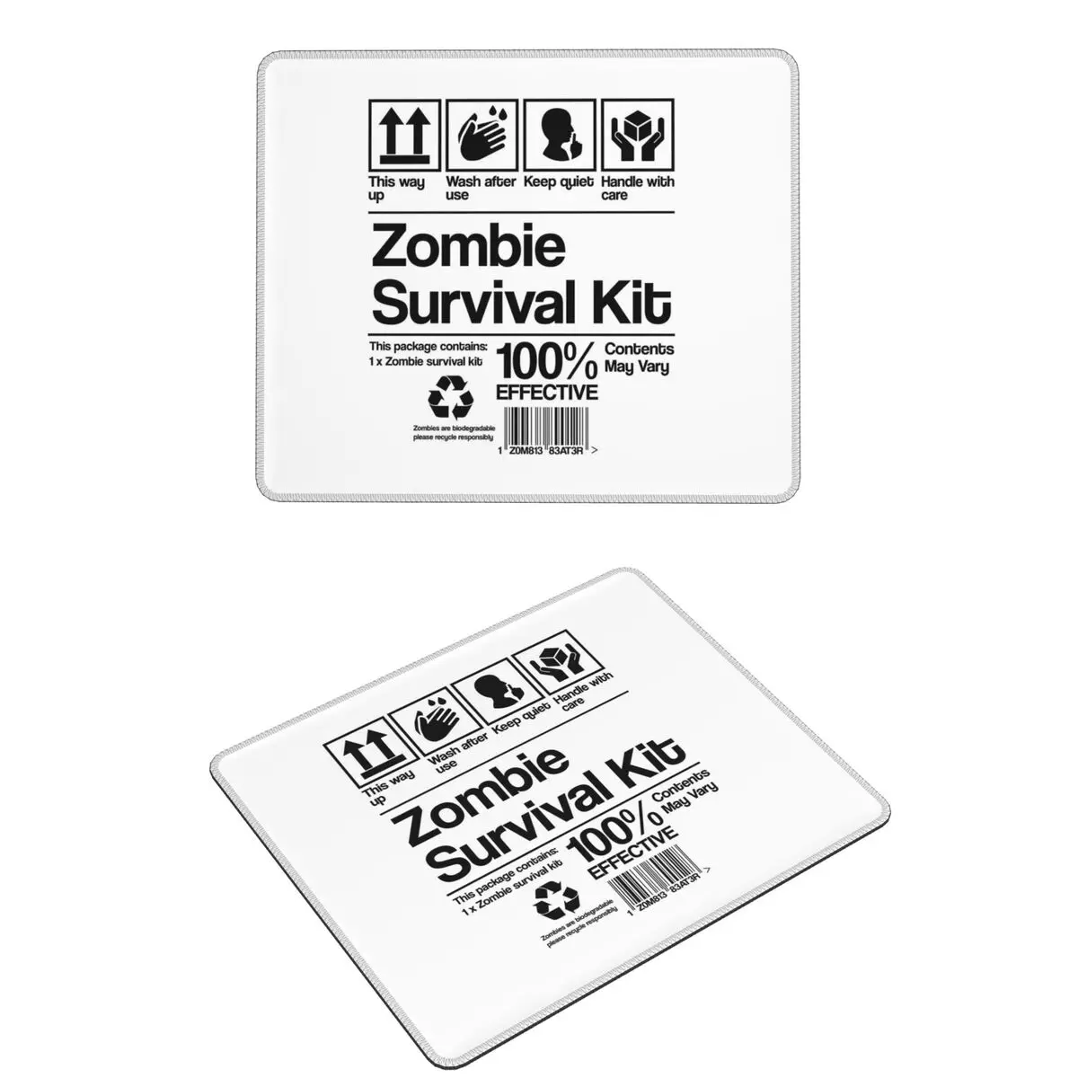 

Zombie Survival Kit Mouse Pad Computer Keyboard Mouse Mat Gaming PC Desk Mat Office Accessories Table Mats