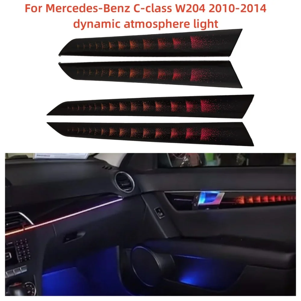 For Mercedes-Benz C-Class W204 2010+ Replace Led Ambient Light Dynamic Shodow Decorative Steering Wheel Control Atmosphere Lamp