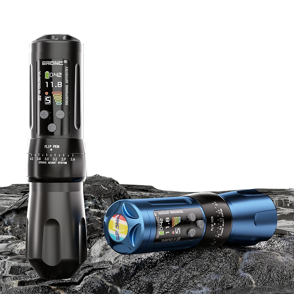 

X2 High Quality Tempered Display Swiss Motor Stroke 2.6-4.0MM Adjustable Debugging Wireless Tattoo Pen Machine