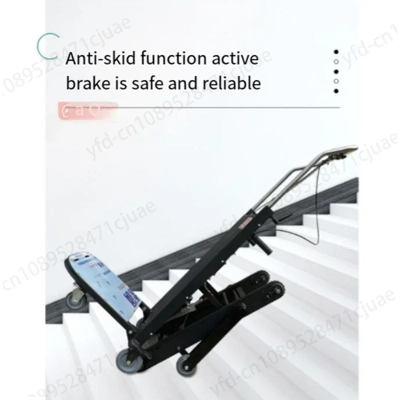 Electric climbing machine crawler folding truck artifact bottled water flat trolley silent load king