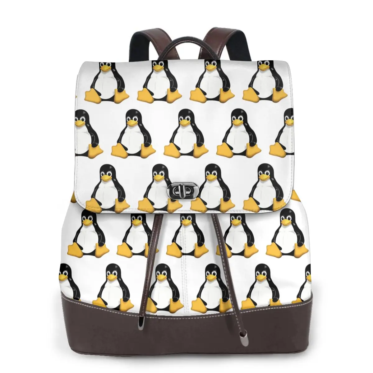 Tux Linux Mascot Bookbag School Student Bags Hiking Travel Daypack for Women Fashion Derma Backpack