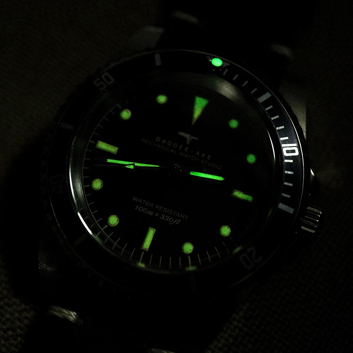 DAGGER-AX Men Diver Watch 40mm Sport Automatic Mechanical Wristwatch 10Bar Waterproof C3 Luminous Sapphire NH35 Ceramic Bezel