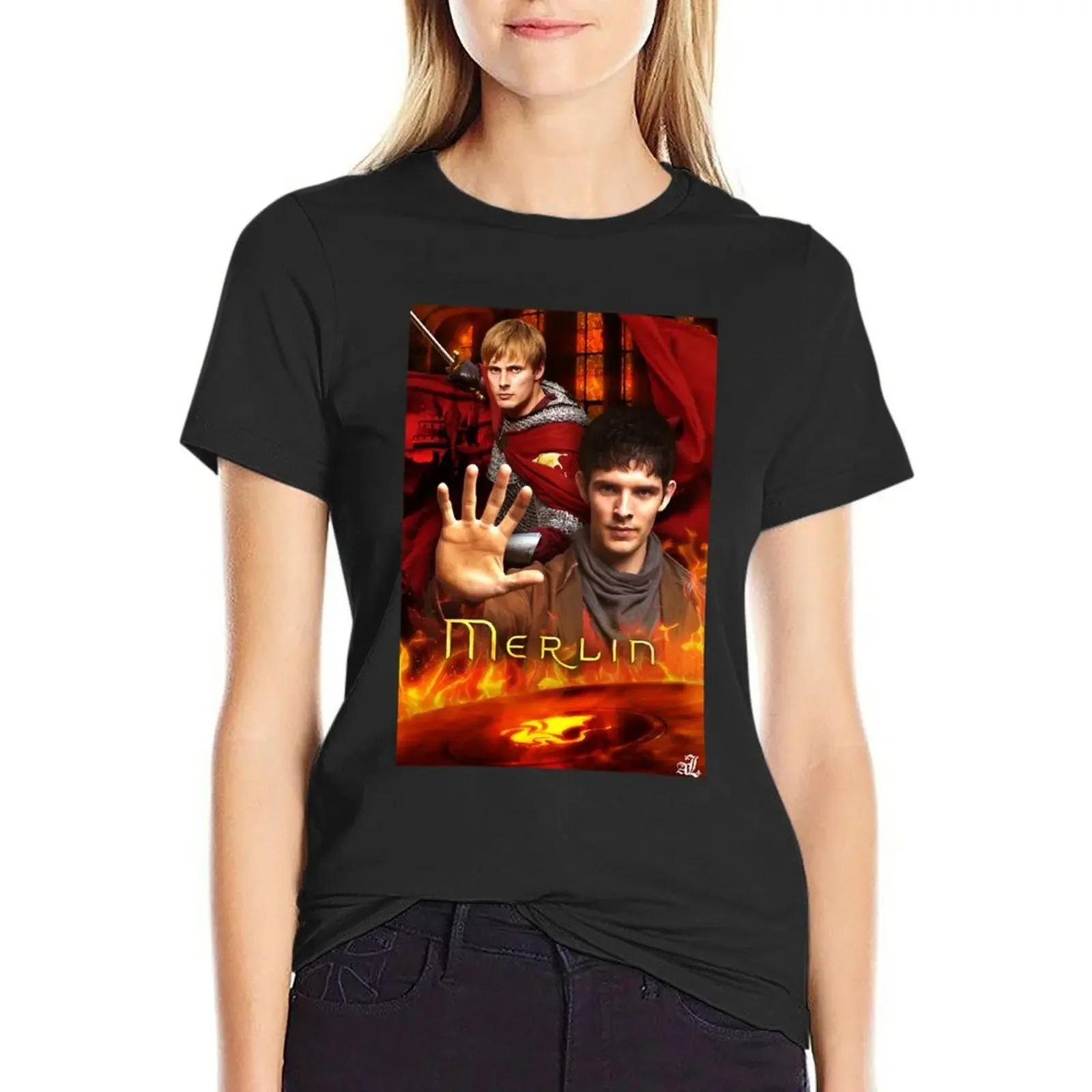 

My Favorite People Bbc Merlin Gifts For Birthday T-Shirt vintage summer clothes aesthetic clothes Women's tee shirt
