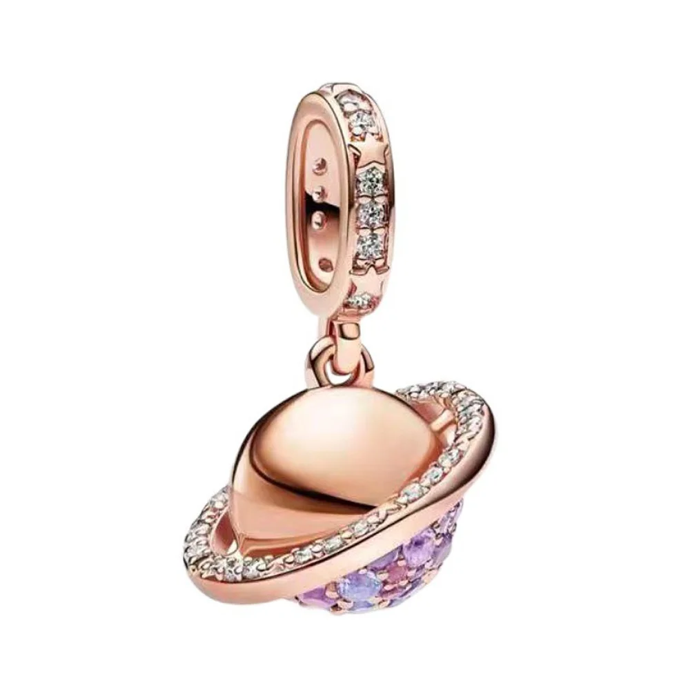925 Sterling Silver Bead Sun Moon Shooting Star Balloon Slipper Dangle Charm Fit Fashion Women Bracelet Bangle Gift DIY Jewelry