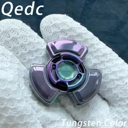 QEDC Mini Fingerprint Gyro Stress Relief Fidget Spinner Metal Cool Fidgets Stress Reliever Toys