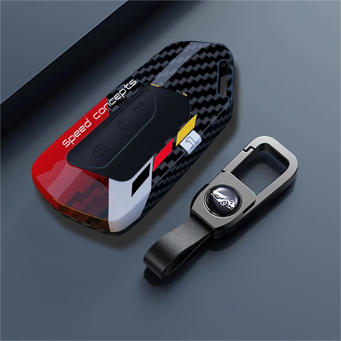 ABS الكتابة على الجدران حافظة مفاتيح السيارة التحكم عن بعد غطاء وقائي لشركة فولكس فاجن فولكس فاجن جولف 8 ID.3 ID.4 سكودا اوكتافيا A8 MK4 MK8 GTI R #4