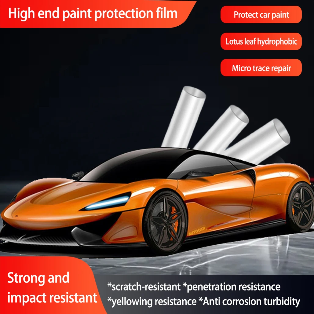 

15M x 1.52M High Light-Transmission, High-Transparency Film, Coating, Self-Healing TPU Car Paint Protection Film 7.5mil