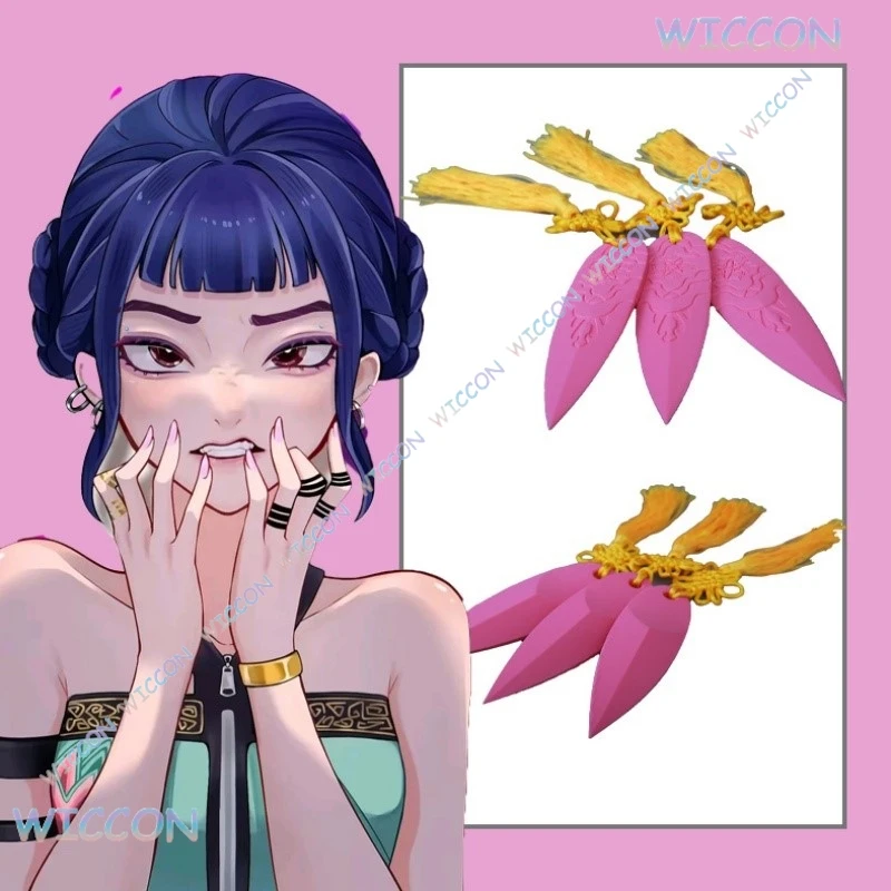 

Kpop Demon Hunters Zoey Pink Darts Cosplay Weaponn Prop Stage Performance Accessory Custom Game Character Halloween 3Dpanter