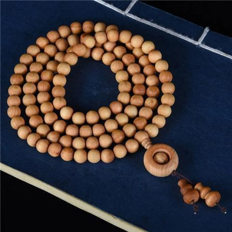 Unisex Taihang Cypress 108 , Fashionable and Popular Buddhist Bead Bracelet, High Oil Content, Bestseller