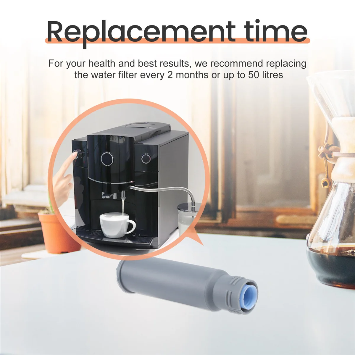 1 pz cartucce filtro acqua macchina da caffè per Melitta, Krups Claris F088, filtro acqua macchine da caffè automatiche Nivona