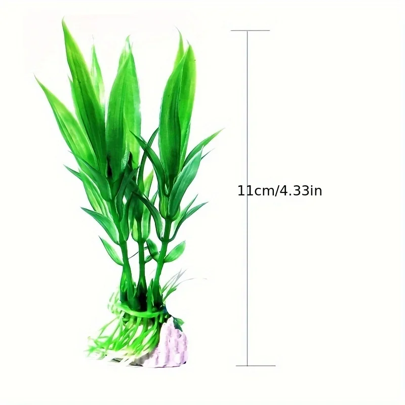نباتات بلاستيكية صناعية تحت الماء، حوض أسماك، شجيرة مائية وهمية، عشب مائي أخضر، عرض محاكاة الديكور