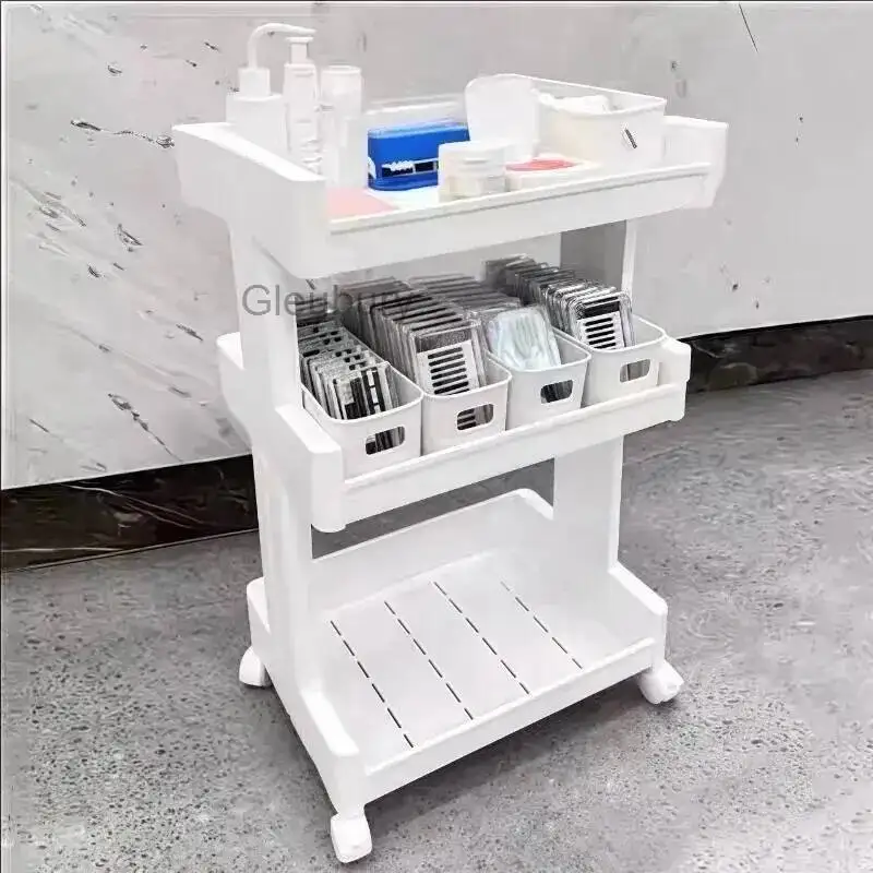 

Trolley Special Nail Salon Mobile Advanced Lashes Tool Trolley Storage Embroidery Rollwagen Kosmetiksalon Commercial Furniture