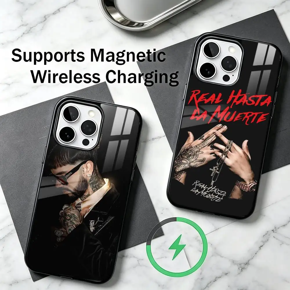 A-Anuel AA Phone Case For iPhone18,17,16,15,14,13,12,11 Plus,Pro Compatible with magnetic wireless charging