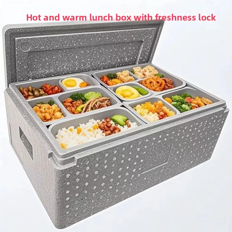 

Термоконтейнер из пенополипропилена (EPP) для продуктов, коммерческий, для уличной торговли, очень вместительный ланч-бокс для активного отдыха, путешествий и походов