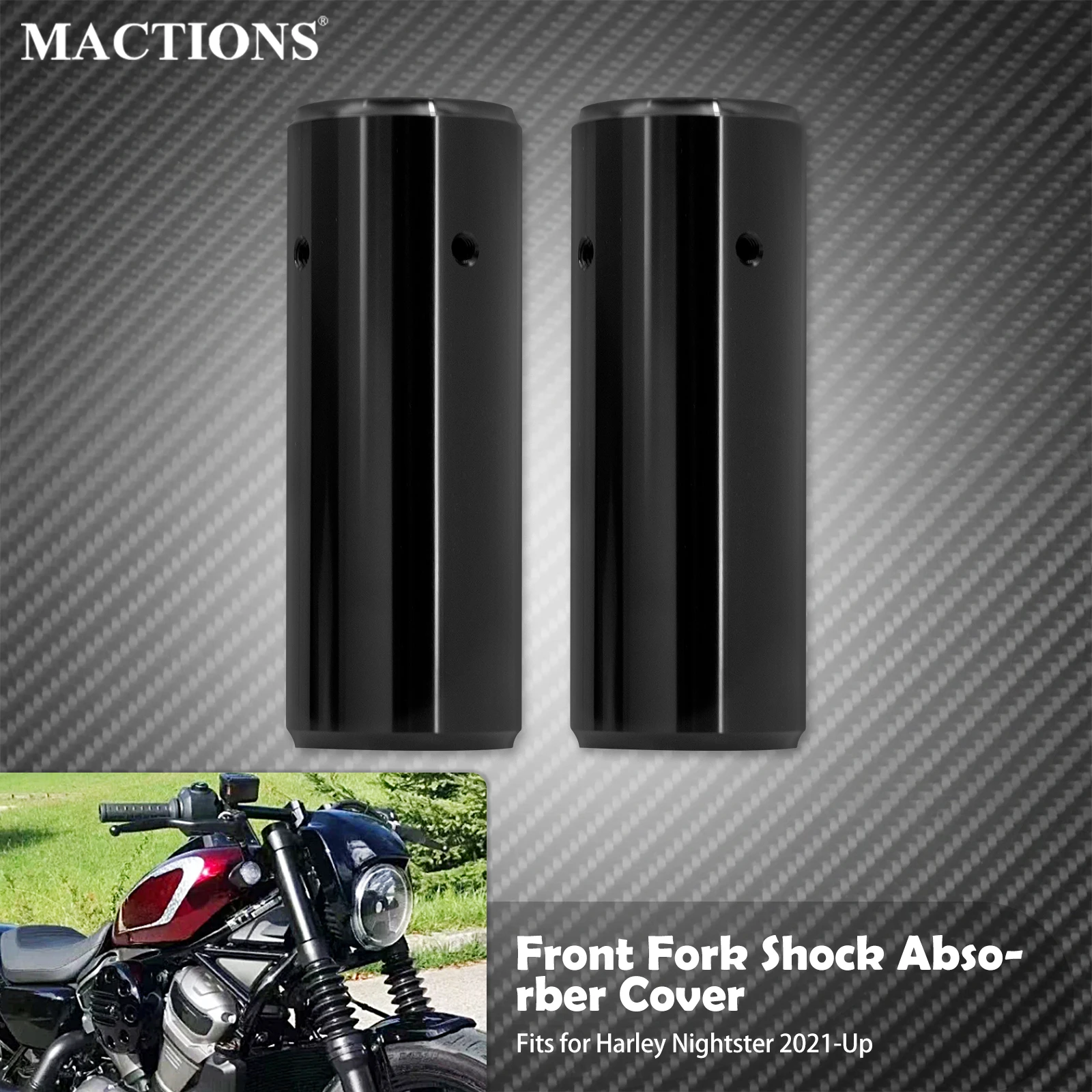 Motorcycle Front Fork Tube Boot Slider Cover Upper Shock Absorber For Harley Sportster Nightster RH975 RH 975 Model 2021-22 2023