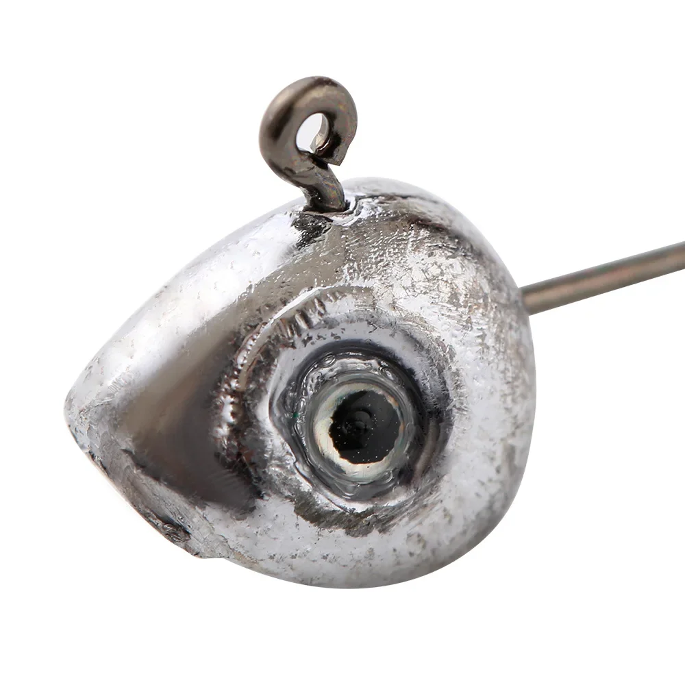 Grouper Kurbel Jig Kopf Haken Bleihaltig 0,5g 1g 2g 3g 4g 5g Fliegenfischen Haken Rockfish Spiel Jigs Haken Köder Weiche Wurm Köder Haken Werkzeug – Detail 6