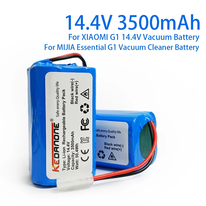 

New 4S1P 14.4V 3500mAh Li-ion Battery Pack,For XIAOMI MIJIA Mi Robot Vacuum-Mop Essential G1 MJSTG1, SKV4136GL H18650CH R30 R35