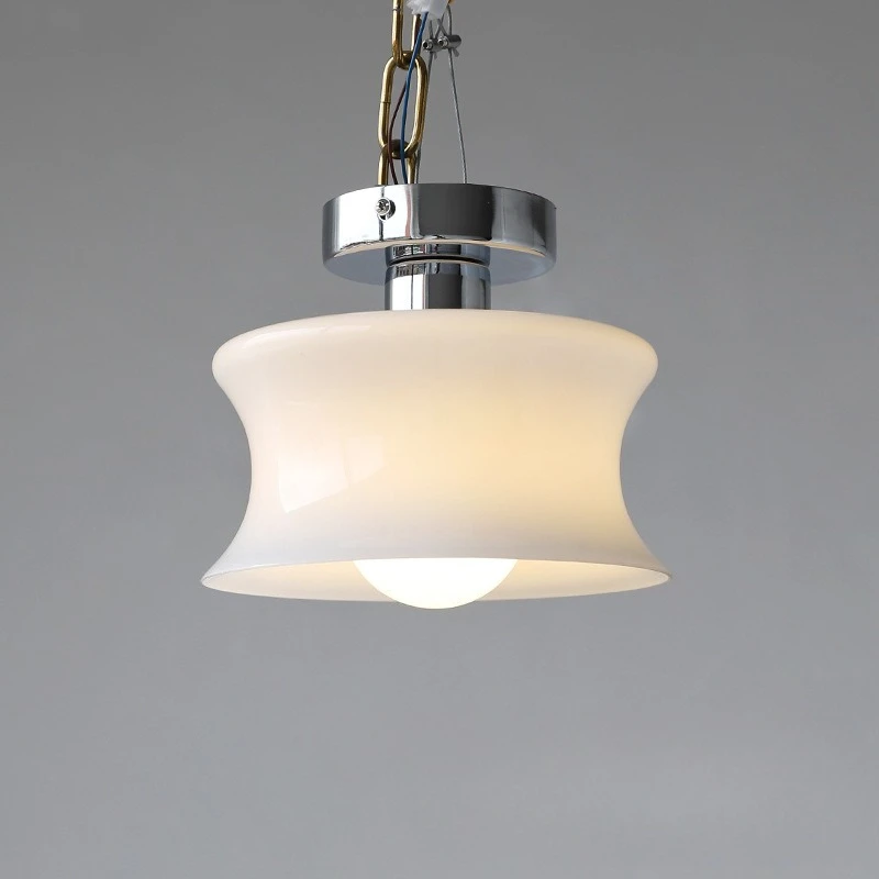 Nordic Minimalist Iron Glass Ceiling Lights Designer Beige Hallway Entrance Hall Study Bedroom Cafe Restaurant Lamps Luminaires