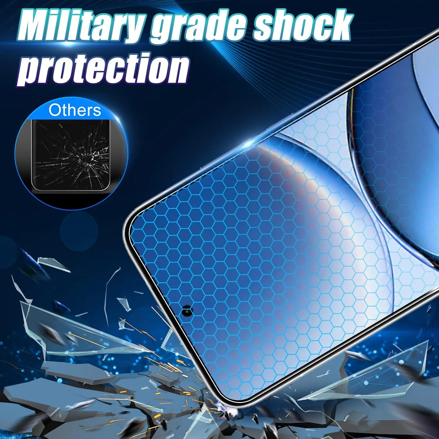 2/4 قطعة 9H الزجاج المقسى Xiaomi POCO F7 HD حامي الشاشة مقاومة للصدمات غطاء شفاف للهواتف المحمولة #2