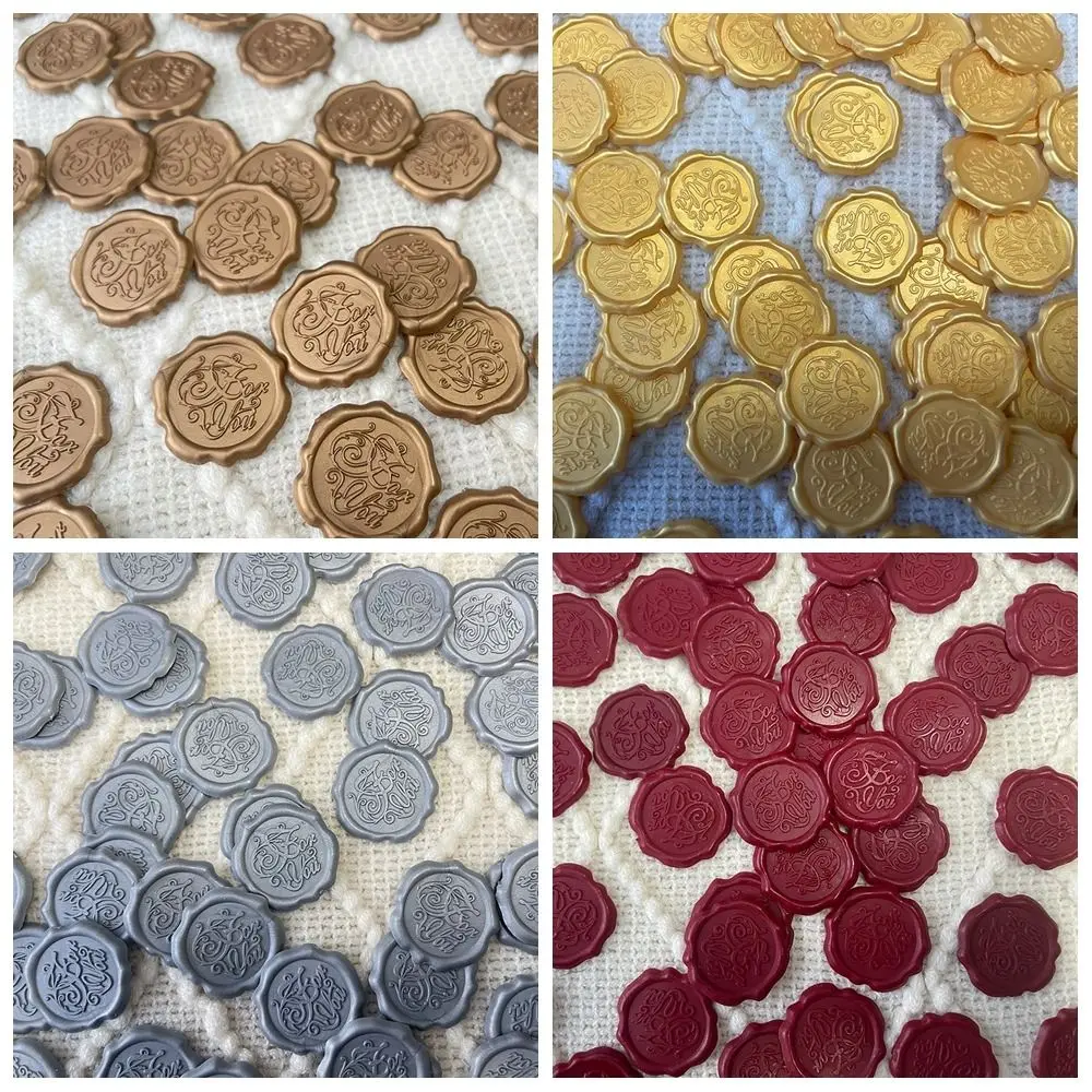 20Pcs Steric Sealing Wax Stickers Jubilant Retro Package Seal Decals Textured Wedding Wrapping Sealing Stickers Gift Packaging