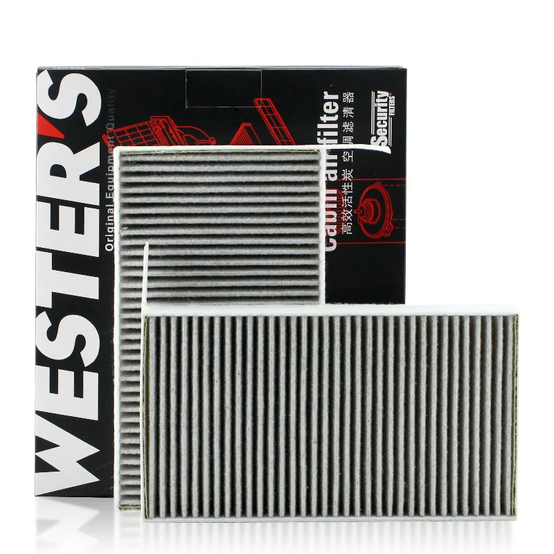 For TESLA Model 3 Model Y Air Conditioner Filter HEPA Electrostatic Cotton Eradicate odors 2 Pcs/Set WESTGUARD Filter