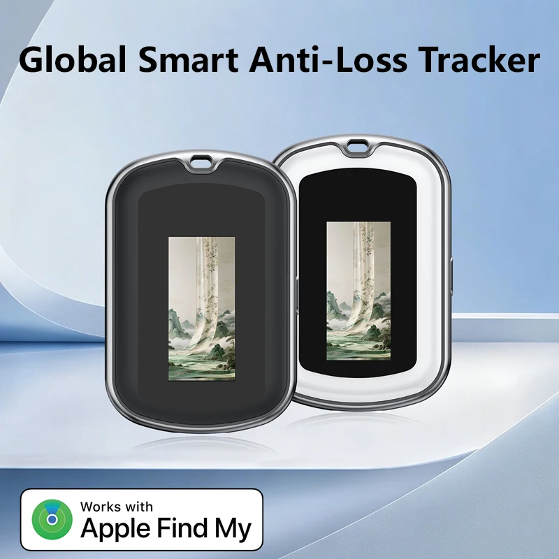 New 1.34-inch Screen Locator With Dual System Pet Locator Wallet Keychain Anti Loss Device Ai Intelligent Positioning Tracking
