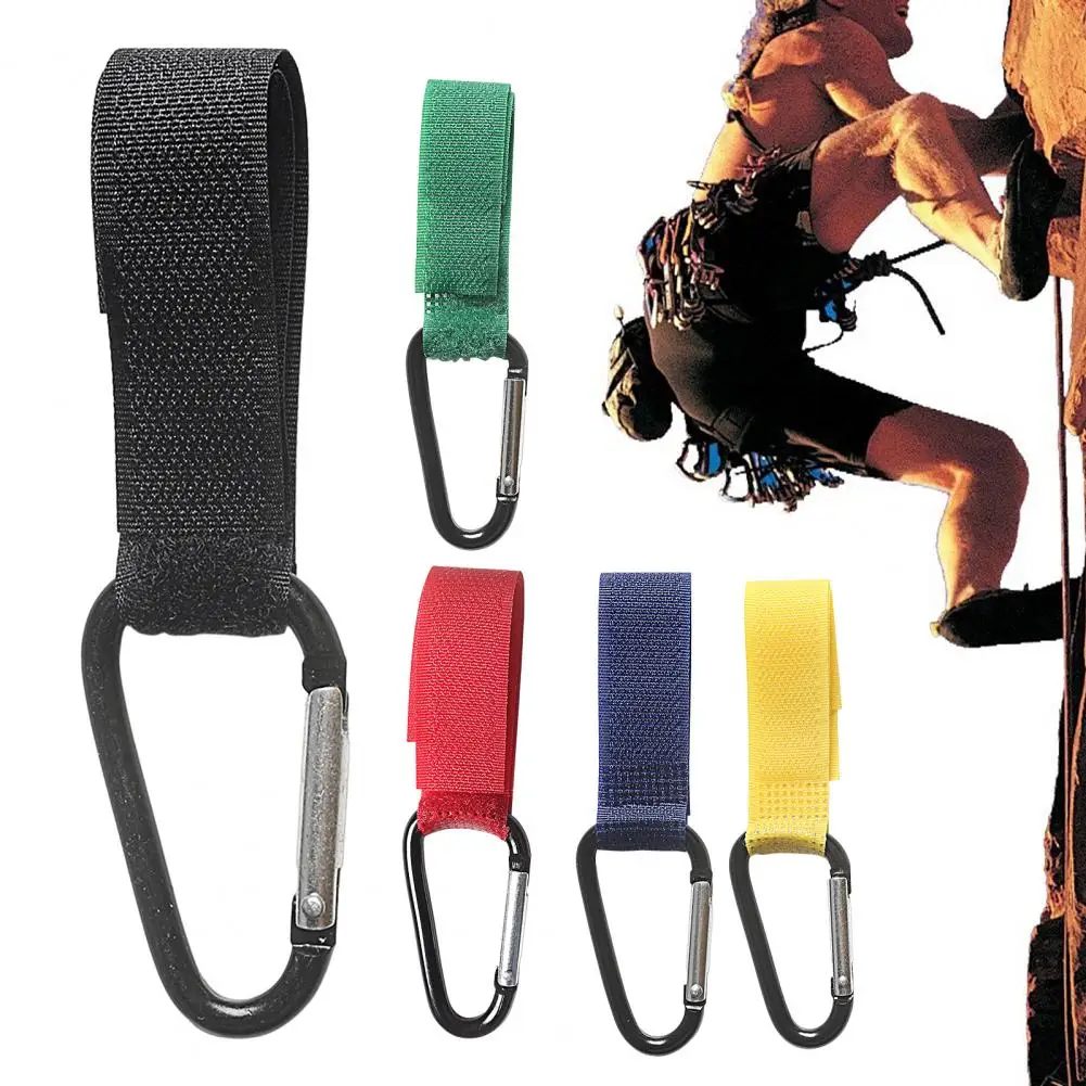 

Hanging Buckle Carabiner Tape Nylon Webbing Belt Triangle Buckle Fishing Rod Ties Carabiner Fastener Camping Equipment