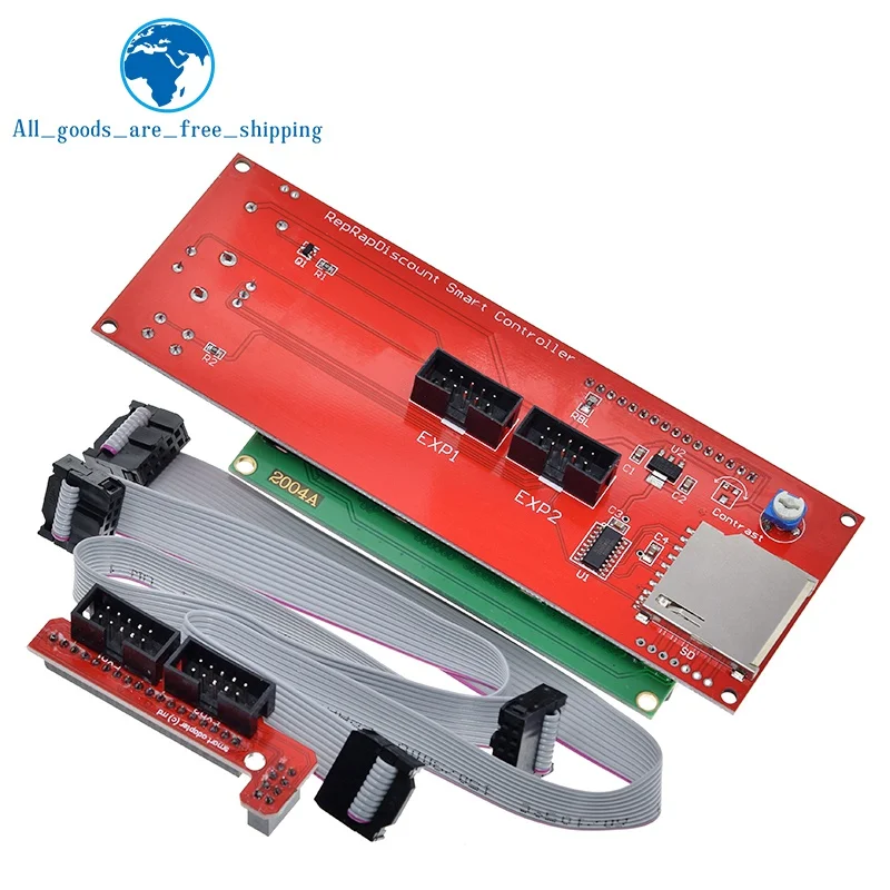 TZT 3D Printer 2004 LCD Controller with SD card slot for Ramps 1.4 - Reprap Display For 3D Printer