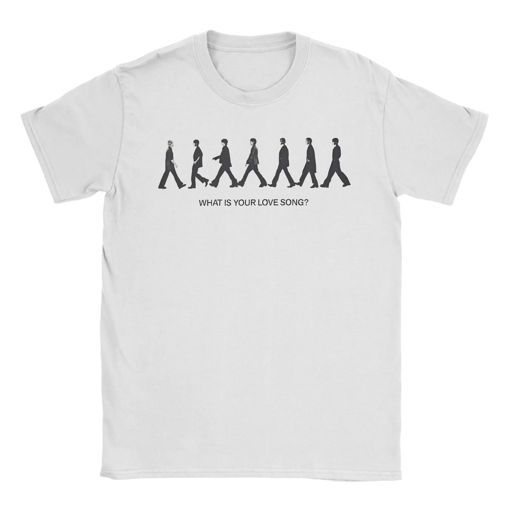 Silhouette What Is Your Love Song  Men T Shirts  Crazy Tee Shirt Short Sleeve Crewneck T-Shirt Pure Cotton Unique Clothes