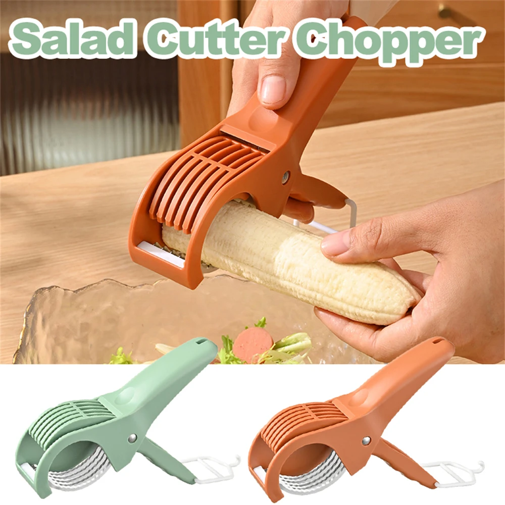 

Креативная нарезка для фруктов и овощей, резак для салата, измельчитель, портативная ручная нарезка для бананов, домашние кухонные гаджеты, инструмент для измельчения, аксессуары