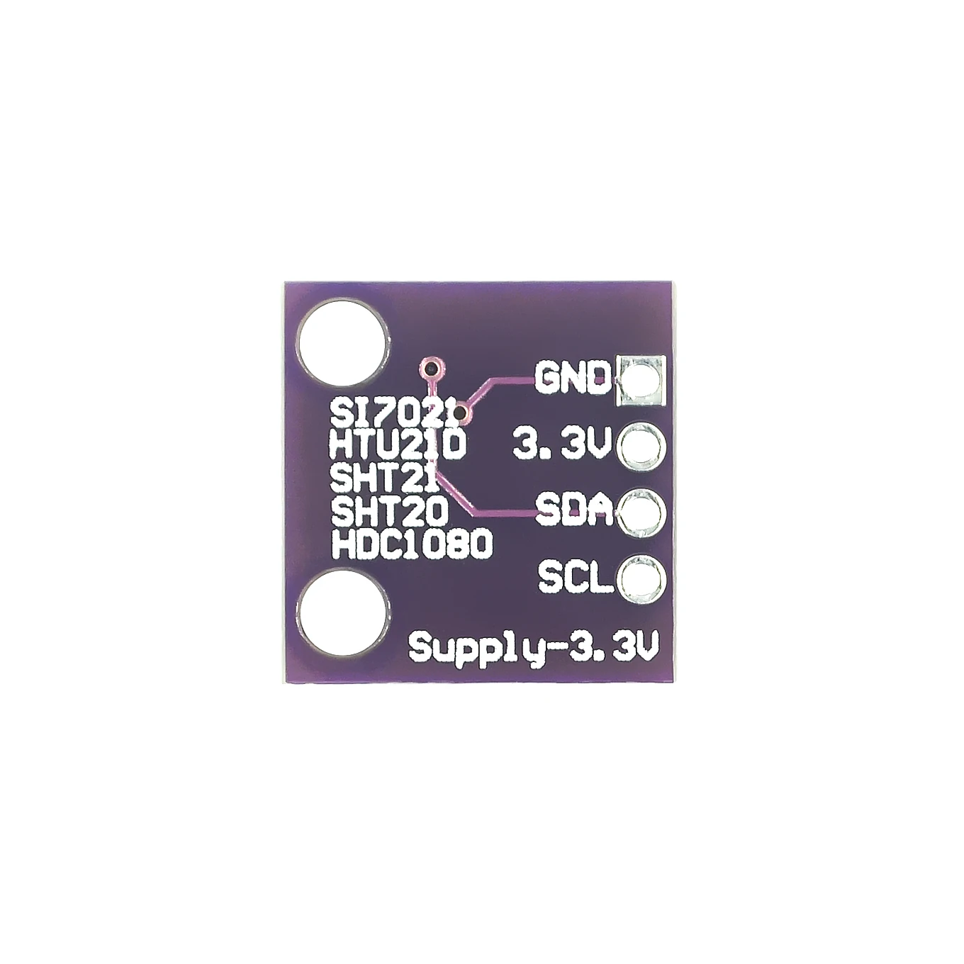 Temperature Humidity Sensor GY-213V-HTU21D HTU21D I2C Replace SHT21 SI7021 HDC1080 Module