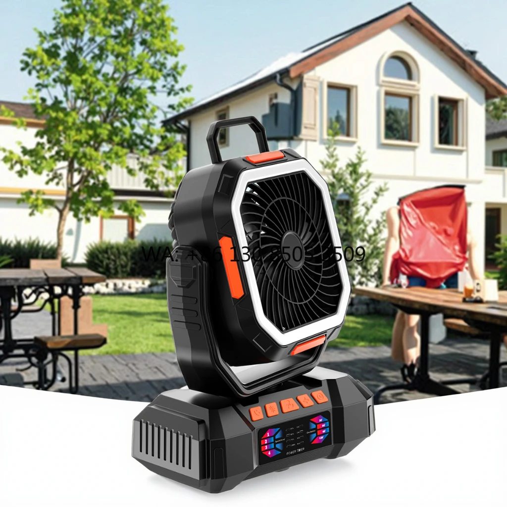 

Portable USB 158H Dual Motor Camping Fan 40,000mAh Rechargeable LED Light Plastic Box for Car Bench Ventilation for Outdoor Car