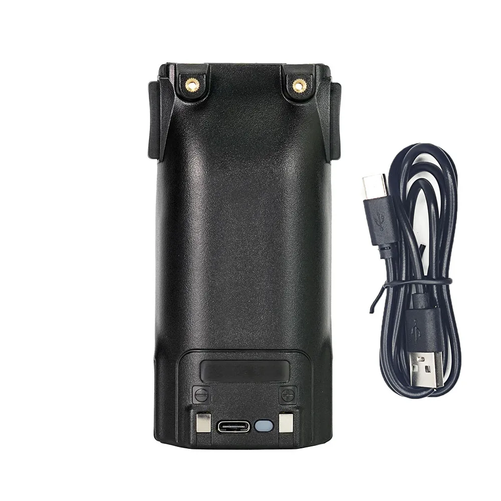 2psc baofeng uv82 battery type c high capacity walkie talkie type c usb batteries baofeng radio station Wireless set