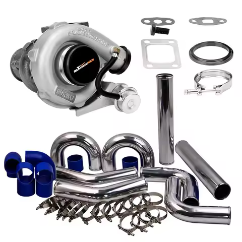 T3 Flange Turbine Turbolader 76mm 3" turbo intercooler pipe Kit FOR Nissan Safari Patrol TD42 GU GQ