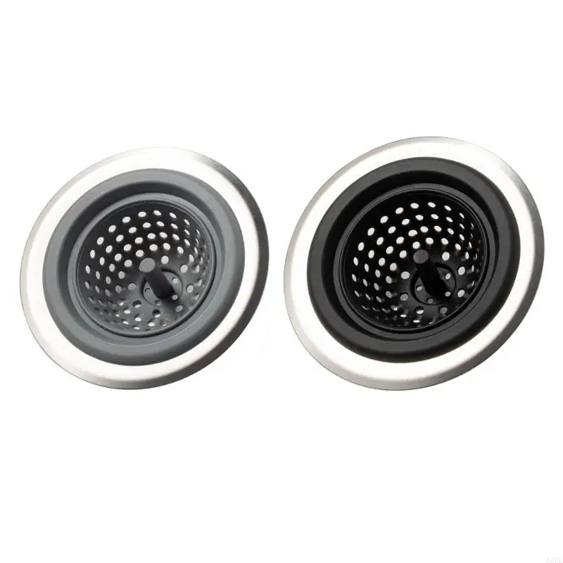 

A0KE Kitchen Sink Strainer With Fine Mesh Silicone Shower Drain Hair Catcher