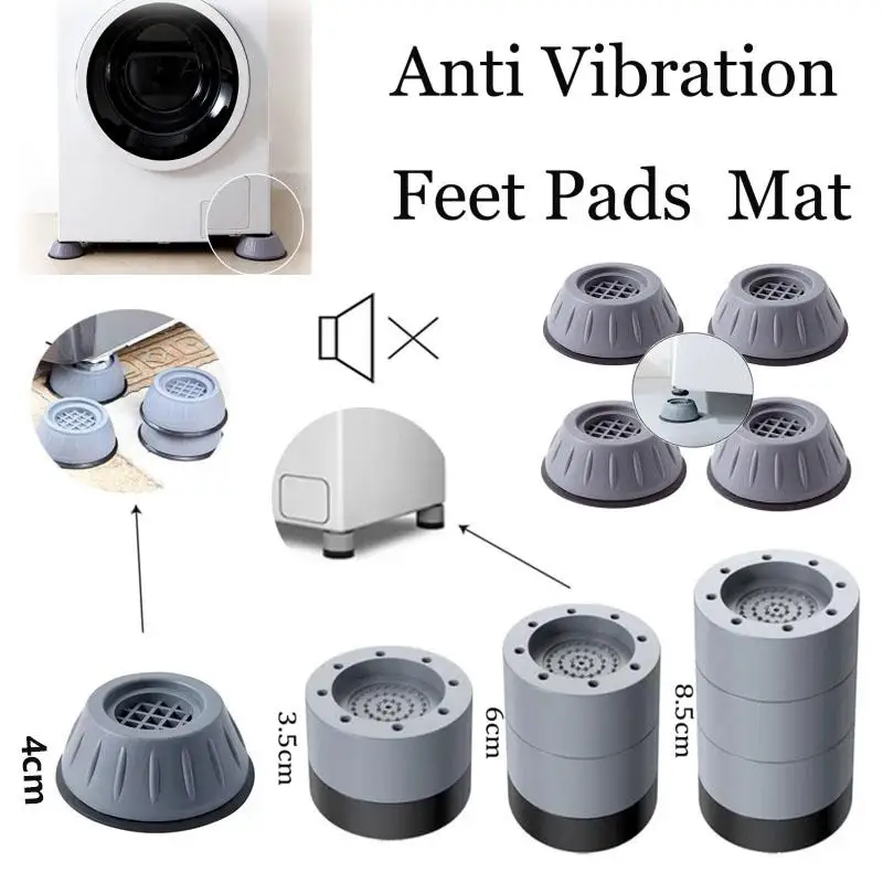 

8.5-3cm Anti Vibration Rubber Feet Pads Slipstop Silent Dampers Stand Universal Washing Machine Refrigerator Furniture Foot Pad