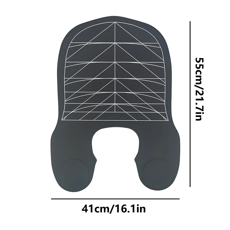 

Barbershop Silicone Cutting Collar Hair Dyeing Shawl Waterproof Salon Hairdressing Neck Wrap Guard Hair Cutting Pad Styling Tool